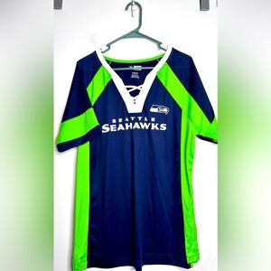 Seahawks Women’s jersey tee shirt. Size XL